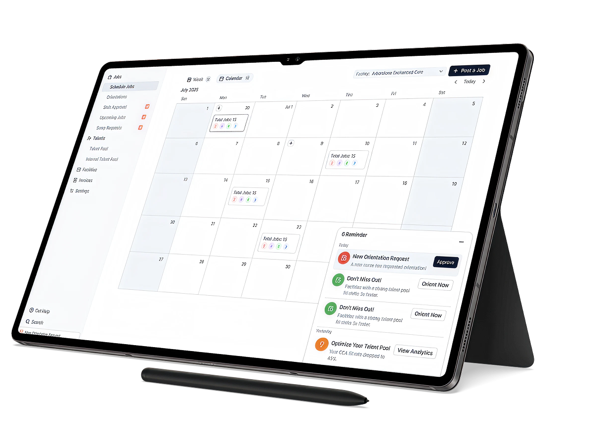 Internal staff call-out system